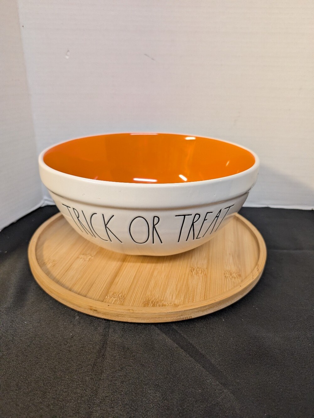 Rae Dunn Trick or Treat Large Halloween Fall Seasonal Decor Bowl